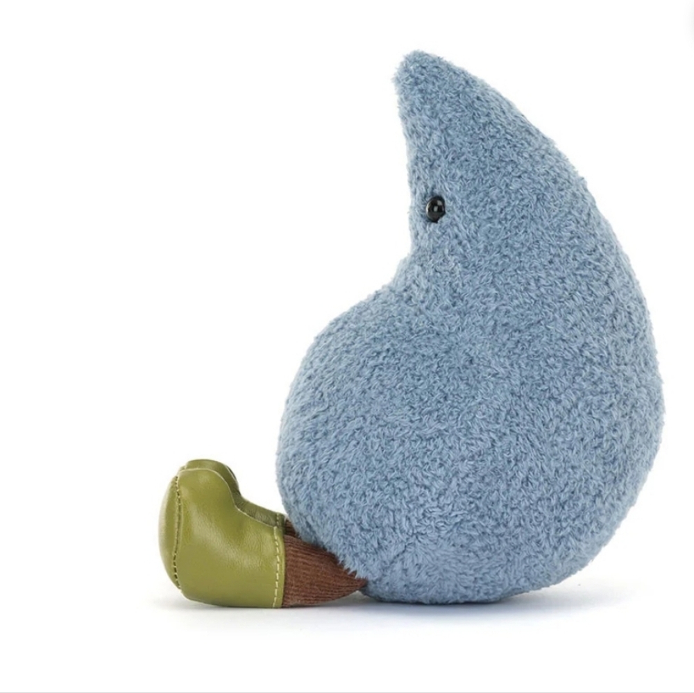 Jellycat Amuseables Happy Raindrop 5.1x3.5x3.5" Soft and Plush NWT - Picture 2 of 8